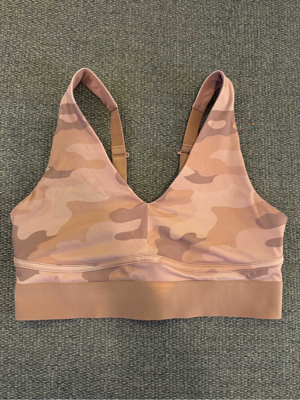 Fabletics Camo V-Neck Sports Bra